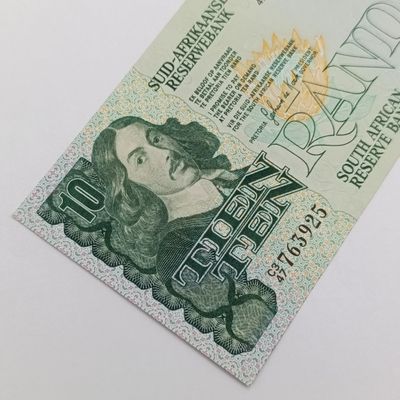 South Africa GPC de Kock First issue pair of R10 uncirculated banknotes with consecutive numbers