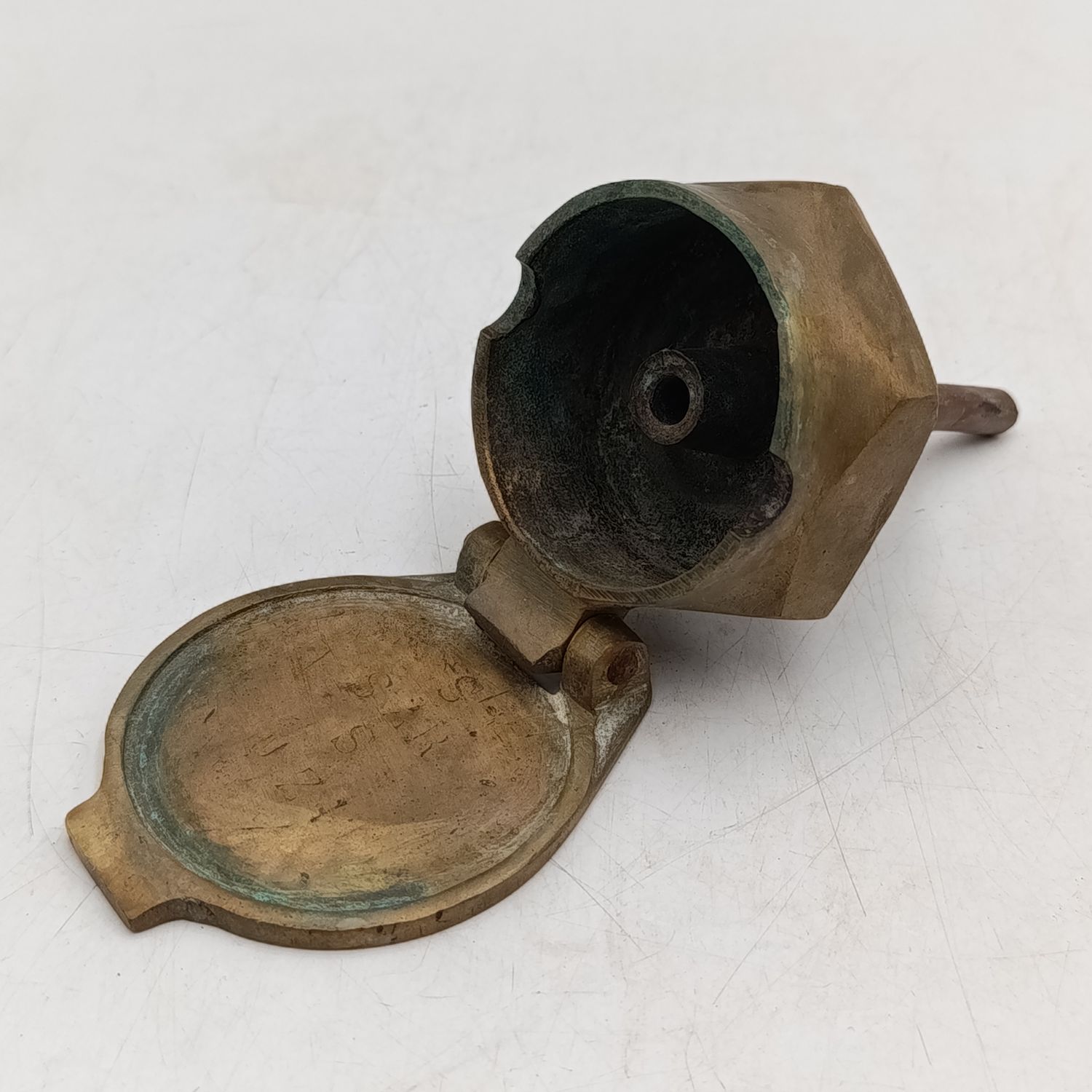 Vintage SA Railways brass oiler