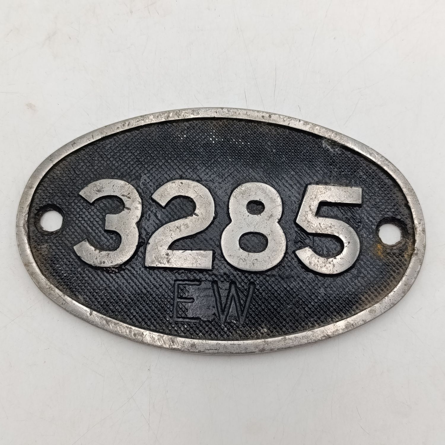 SA Railways EW class No 3285 tender plate - aluminium
