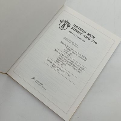 Autobooks Owners workshop manual for 1978-82 Datsun 1400 Pick-up