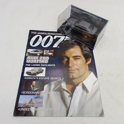 James Bond 007 Audi 200 Quattro model car with booklet - The Living Daylights