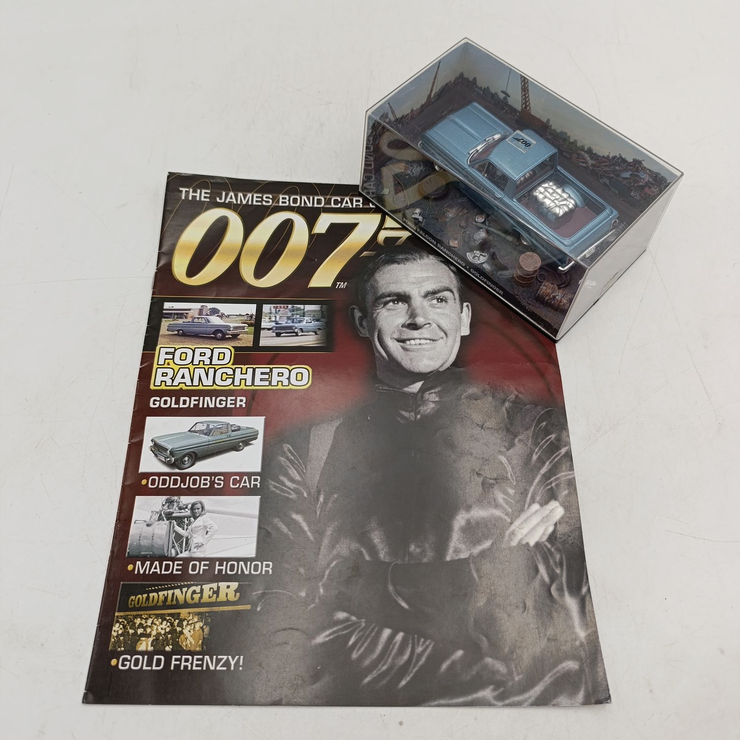 James Bond 007 Ford Ranchero model car with booklet - Goldfinger