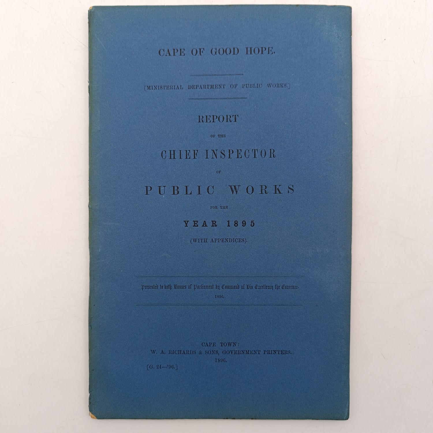 Cape of Good Hope report of the Chief Inspector of Public Works for the year 1895