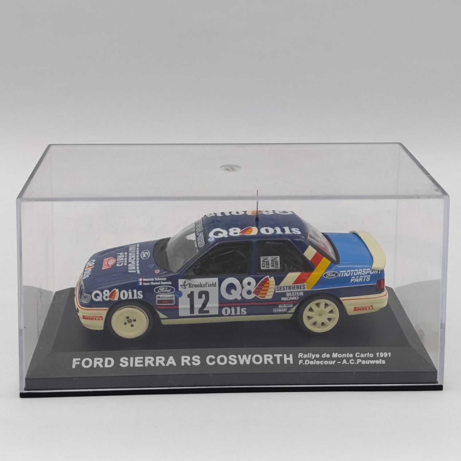 Ford Sierra RS Cosworth die-cast rally model car - scale 1/43