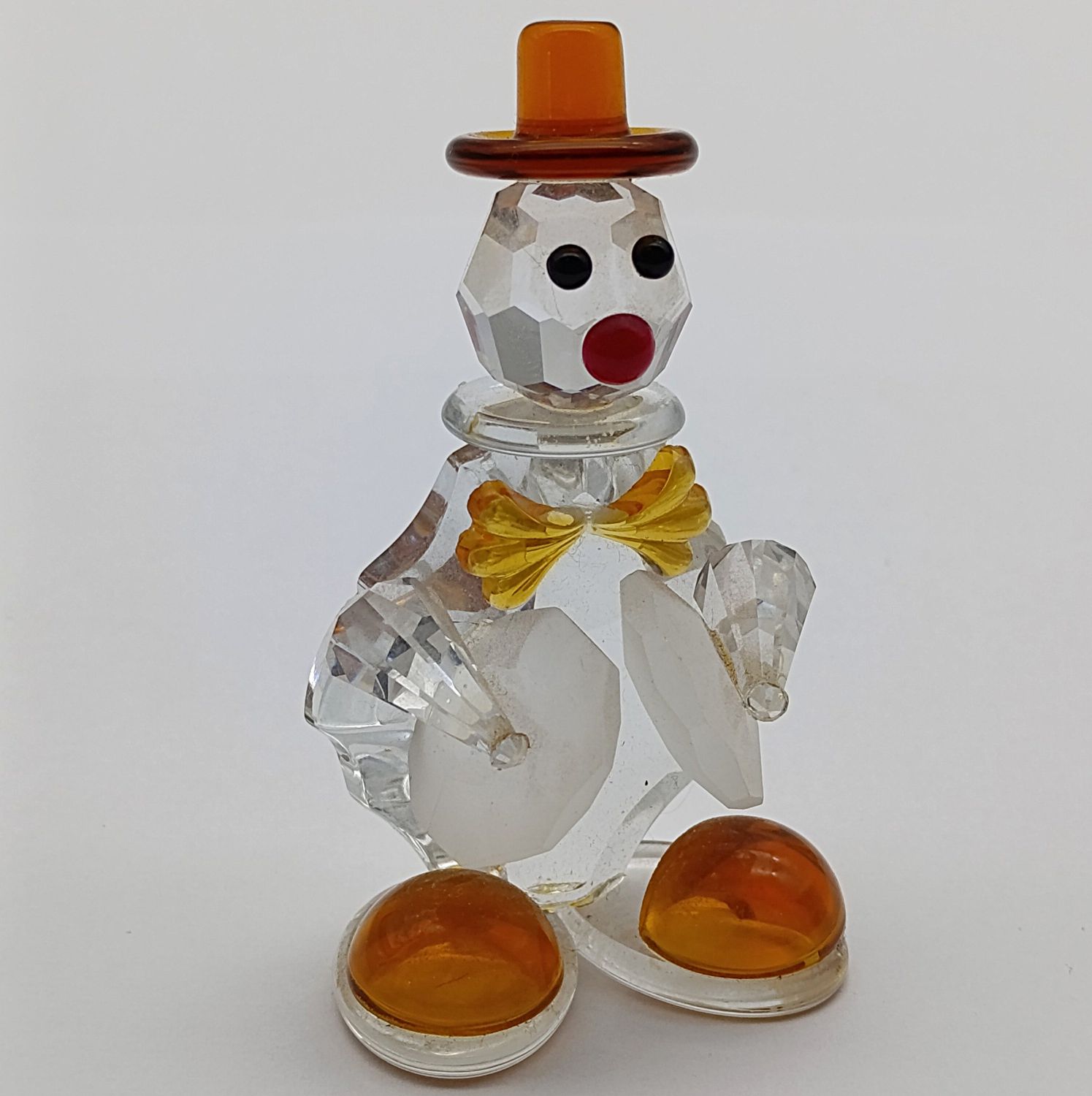 Preciosa Crystal clown with symbals figurine