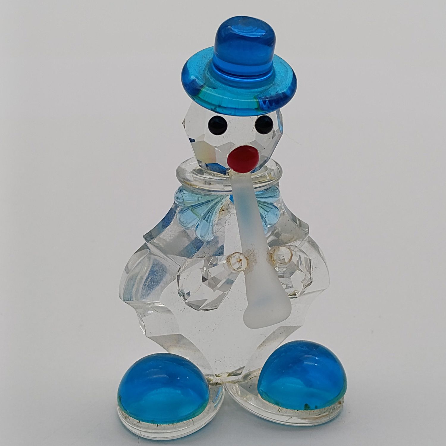 Preciosa Crystal clown with flute figurine