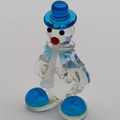 Preciosa Crystal clown with flute figurine