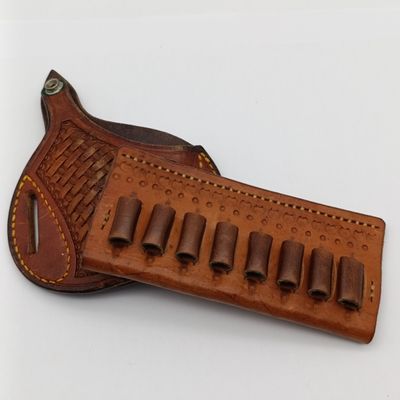 City Guns Leather LH gun holster for 38 special - including 8-round ammo pouch
