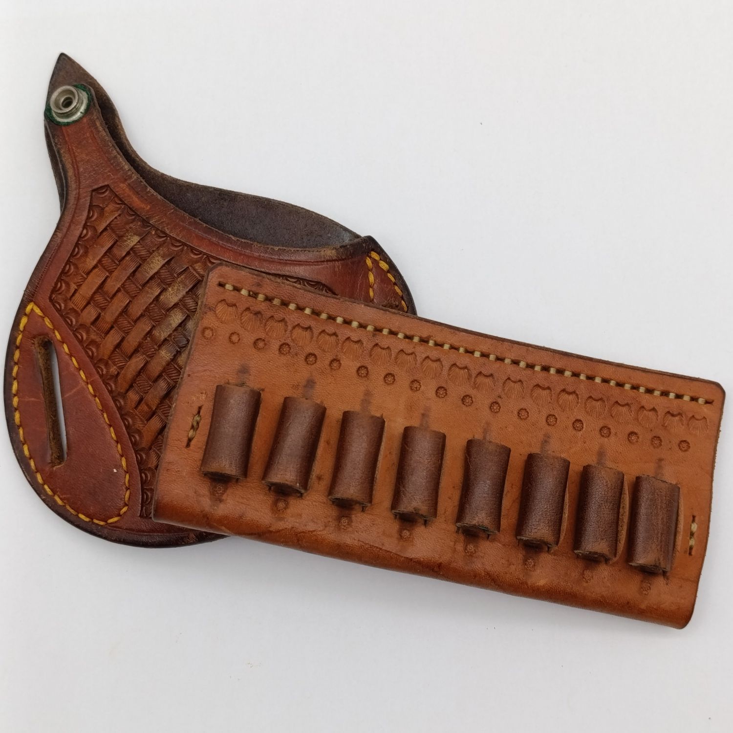 City Guns Leather LH gun holster for 38 special - including 8-round ammo pouch