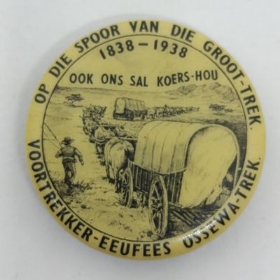 1938 Groot Trek eeufees pin badge