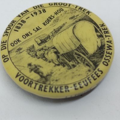 1938 Groot Trek eeufees pin badge
