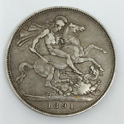 1890 British Crown - VF