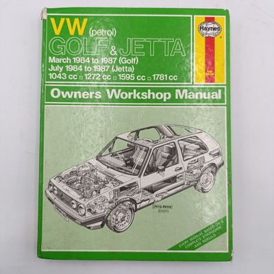 Haynes Owners Workshop manual - 1984 to 1987 Volkswagen Golf and Jetta