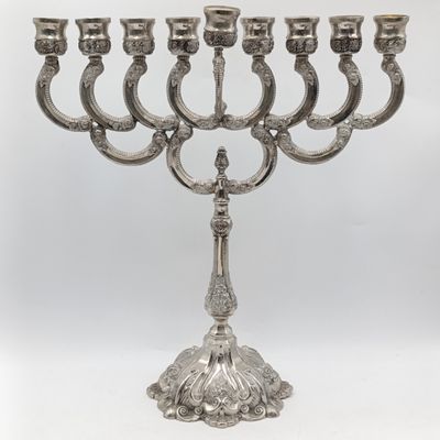 Vintage silverplated menorah candlestick - beautiful piece