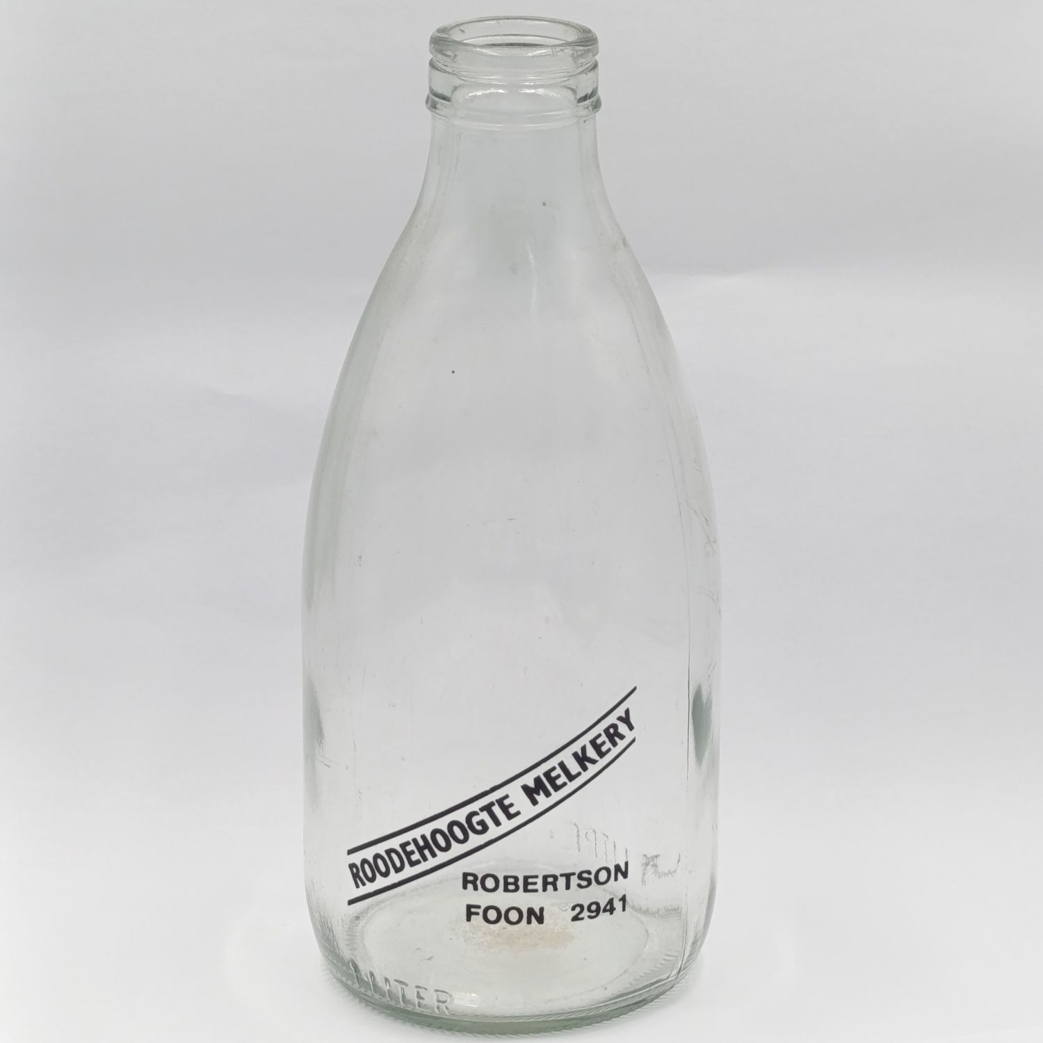 Vintage Roodehoogte Melkery Robertson glass milk bottle