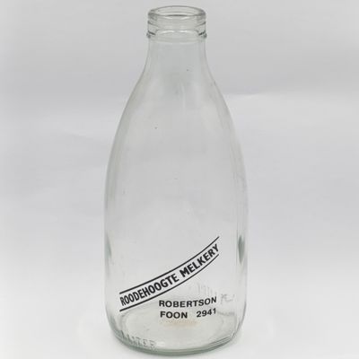 Vintage Roodehoogte Melkery Robertson glass milk bottle