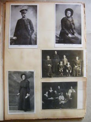 Album Early 1900`s with over 220 postcards and lots of photos