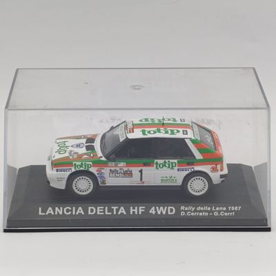Lancia Delta HF 4WD die-cast rally model car - scale 1/43