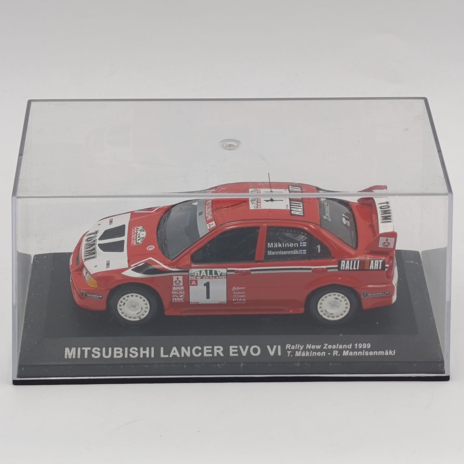 Mitsubishi Lancer EVO VI die-cast rally model car - scale 1/43