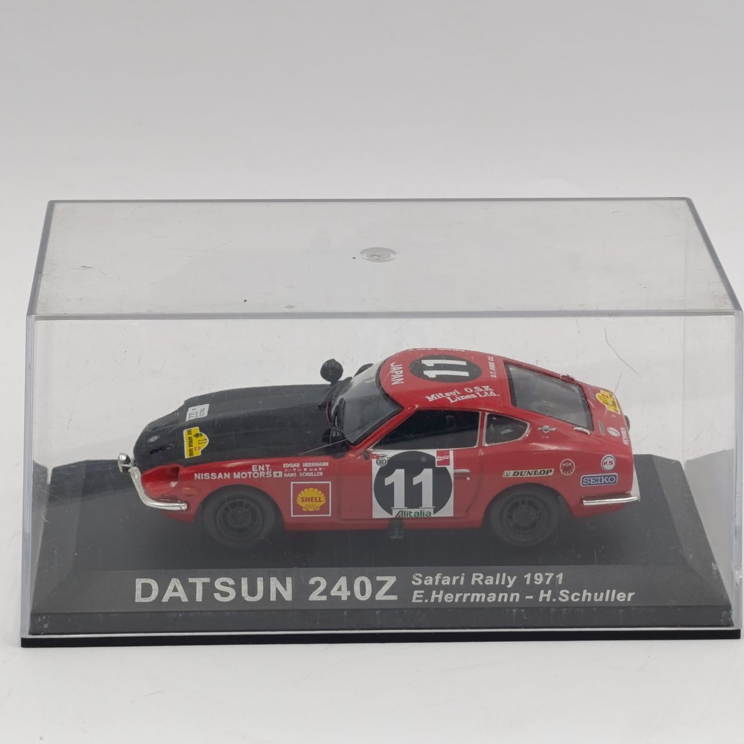 Datsun 2402 1971 die-cast rally model car - scale 1/43