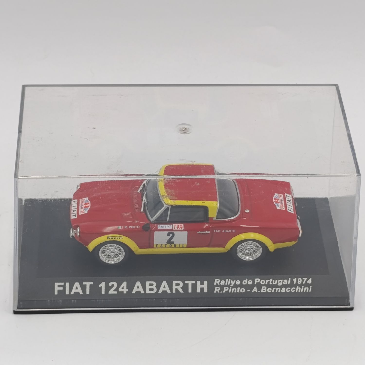 Fiat 124 Aburth 1974 die-cast rally model car - scale 1/43