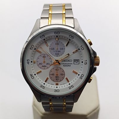 Seiko 4T57-OOEO Quartz chronograph mens watch - excellent working condition