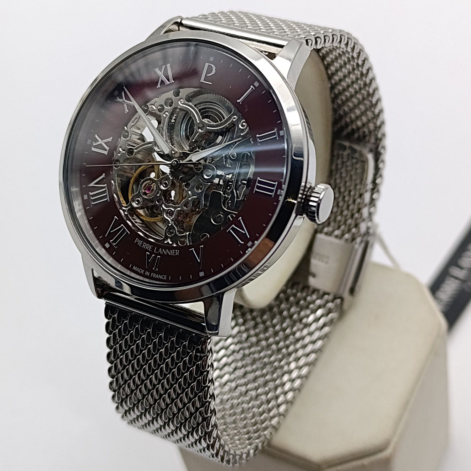 Pierre Lannier automatic mens skeleton watch - working