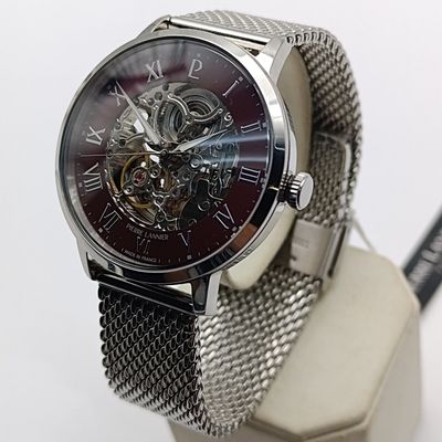 Pierre Lannier automatic mens skeleton watch - working