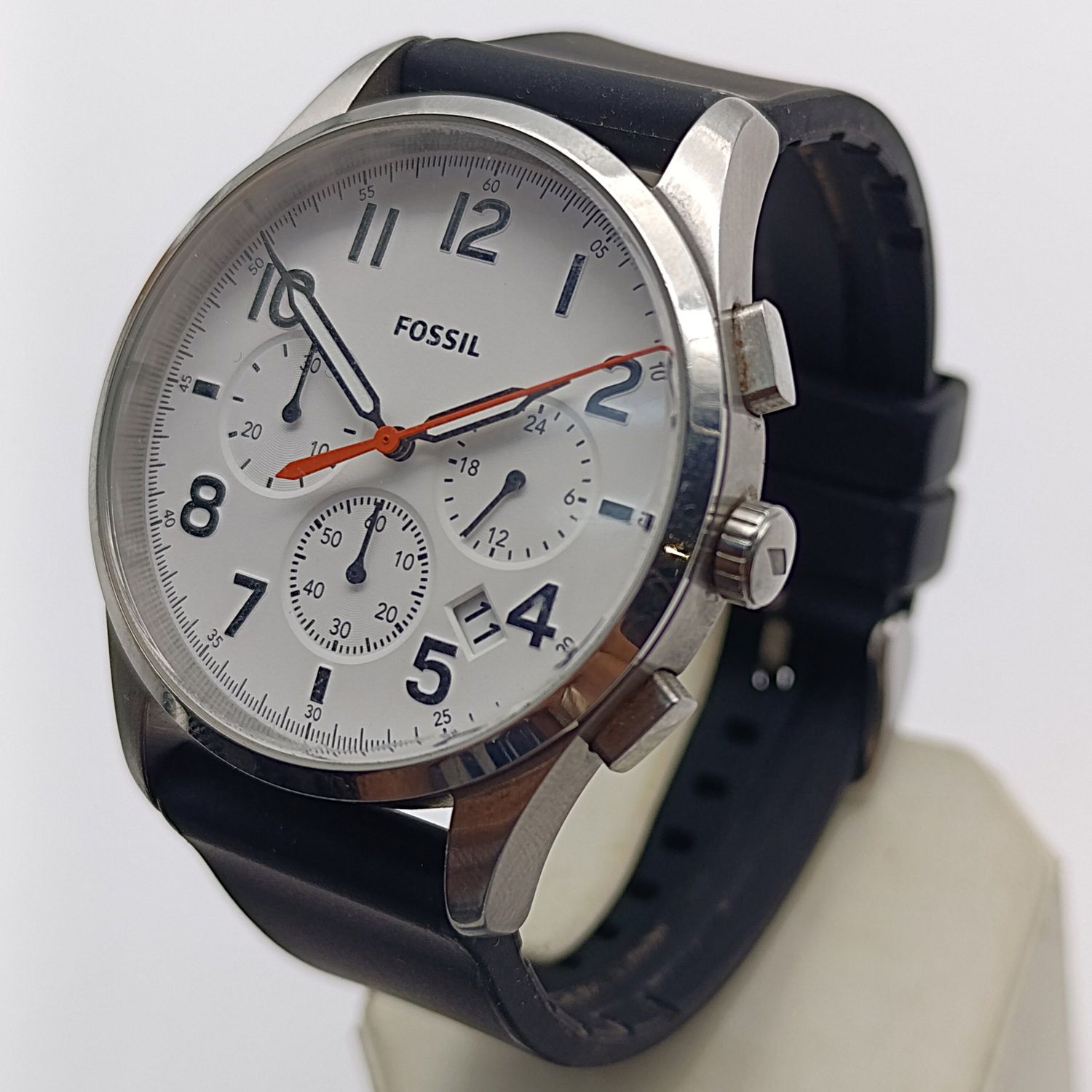 Fossil vintage 54 mens chronograph quartz watch- working