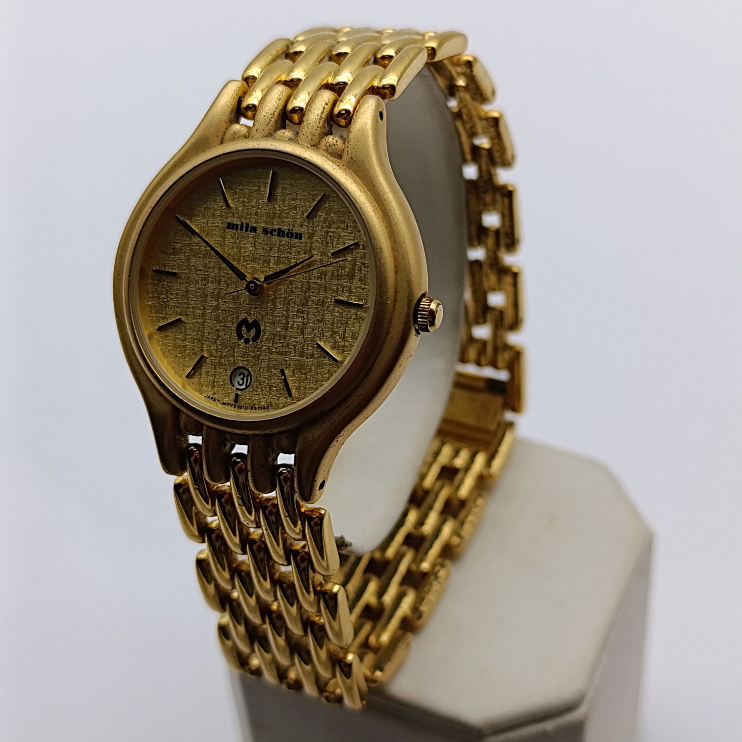 Mila Schon date quartz mens watch - working