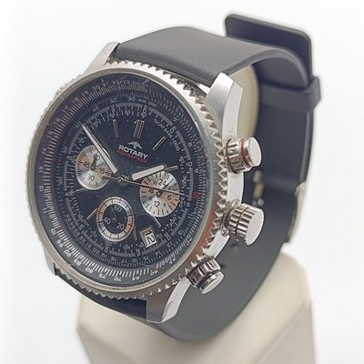 Rotary Aquaspeed quartz chronograph mens watch - working