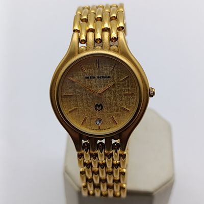 Mila Schon date quartz mens watch - working