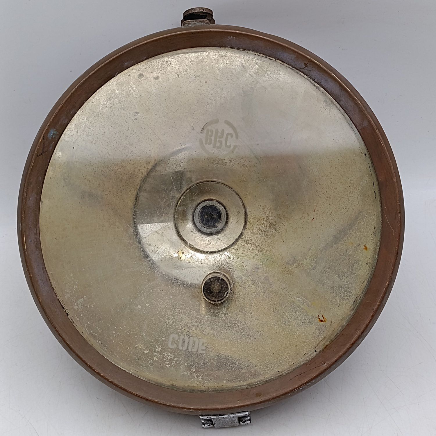 Vintage brass BRL code car headlamp