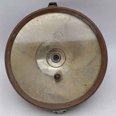 Vintage brass BRL code car headlamp