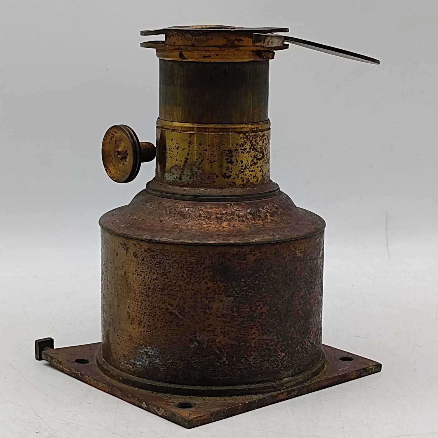 Antique WC Hughes magic lantern lens