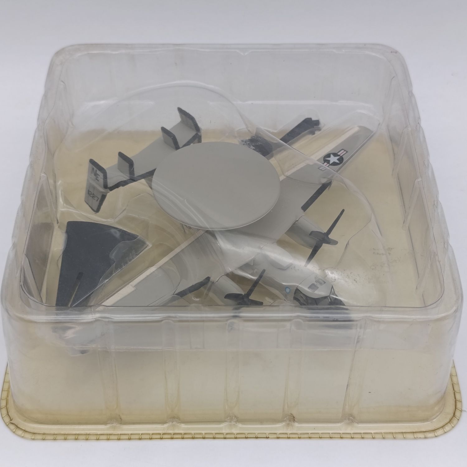 US Navy E-2CJ Grumman die-cast model plane - scale 1/145 - Sealed