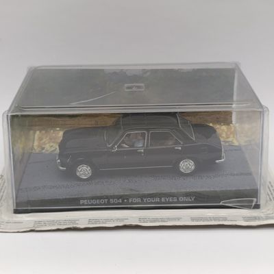 James Bond 007 Peugeot 504 die-cast model car - still sealed - case cracked