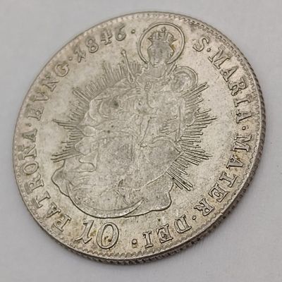 1846 Hungary 10 Krajczar - Top condition