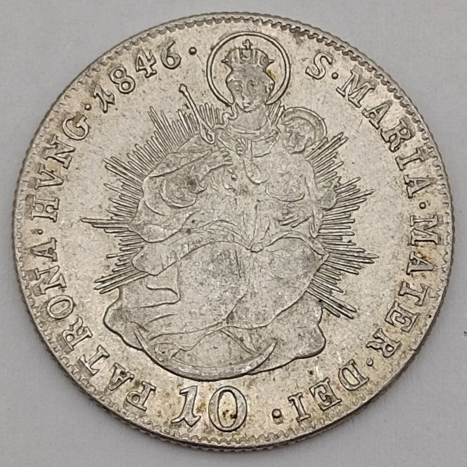 1846 Hungary 10 Krajczar - Top condition