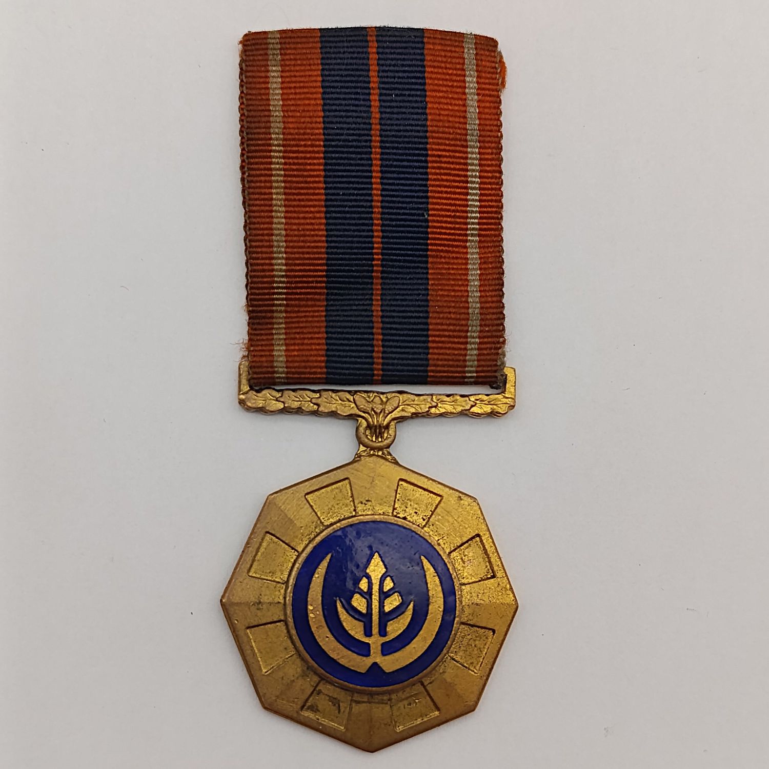 SADF Pro Patria Fixed-type full size medal #124627 with inscription on back