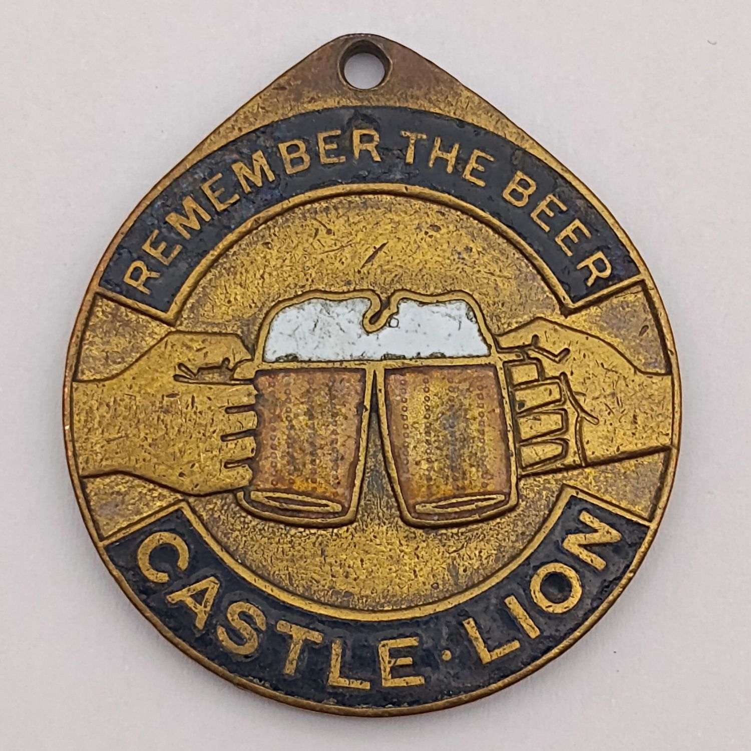 Castle/Lion vintage remember the beer medallion