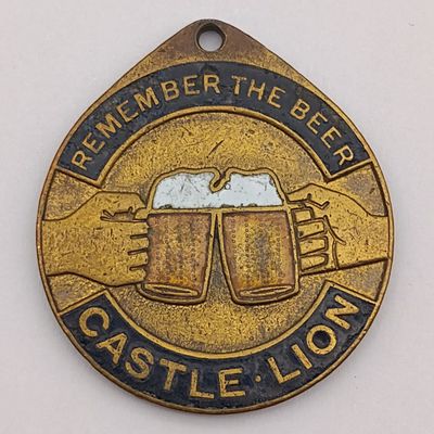 Castle/Lion vintage remember the beer medallion