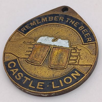 Castle/Lion vintage remember the beer medallion