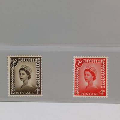 Isle of Man stamps 4d in 2 colors and 5d mint never hinged
