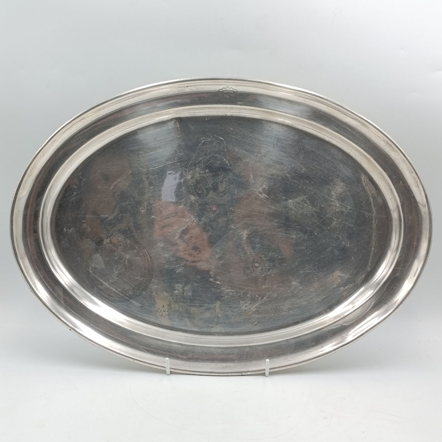 Antique Union Mansions Pretoria silverplated tray - seems to be used in SA Union building