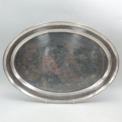 Antique Union Mansions Pretoria silverplated tray - seems to be used in SA Union building