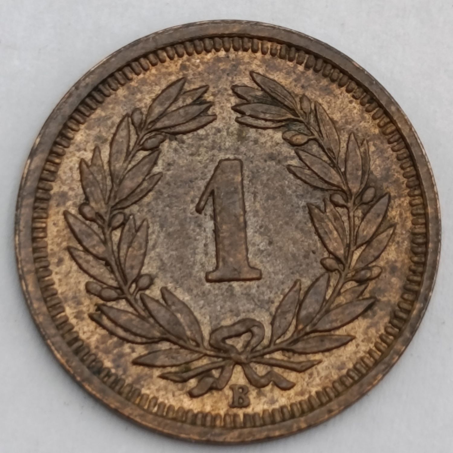 Switzerland 1936 AU one rappen