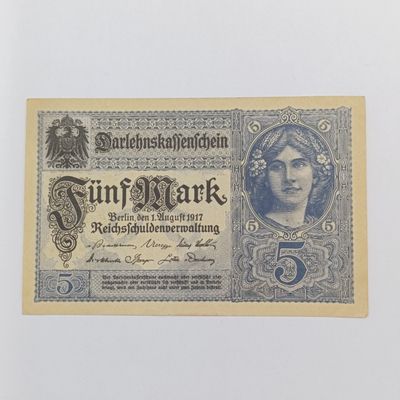 1917 Germany 5 Mark AU