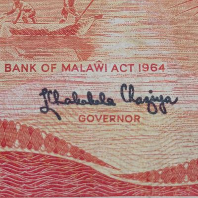 Malawi 1986 Five Kwacha banknote
