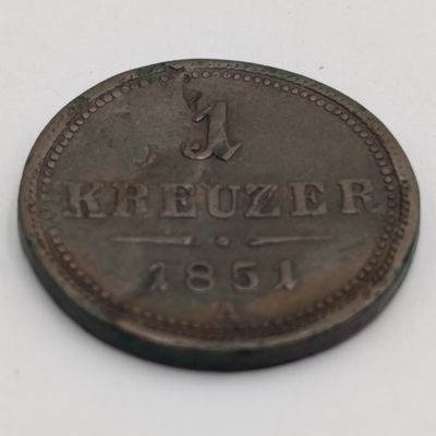 1851 A 1 Kreuzer Austria
